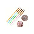 Anıl Gel Polish Akrilik Fırçası-jel Fırça-protez Tırnak Fırça-uv Gel Fırça 5'li