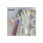 Anıl Gel Polish Nail Art Ayna Tozu 6 lı Set,Metalik Effect Chorme Kalıcı Oje 6 Adet