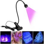 Anil Professional Cosmetics 3W Uv LED Tırnak Kurutucu Esnek Klipsli Masa USB Jel Kurutma Lambası Beyaz - Siyah