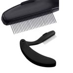 Anil Professional Cosmetics Metal Kirpik Tarağı - Doğal ve Düzgün Görünümlü Kirpikler İçin Etkili Tarağınız (Siyah)