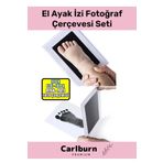 Anılarınızı Ölümsezleştirin Kimyasal İçermeyen 2 Kez Kullanımlık El Ayak İzi Fotoğraf Çerçevesi