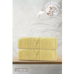 Anılsan 2'li Sarı Greek Banyo Havlusu - 70x140 Cm, 490 Gr, %100pamuk, Spa Ve Otel Havlusu