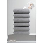 Anılsan 6'lı Gri El Havlusu - 50x90 Cm, 225 Gr, %100 Pamuk, Spa Ve Otel Havlusu - 70 x 140 cm