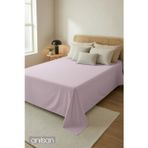 Anılsan CAMELIA Tek/Çift Kişilik Düz Ranforce Lastiksiz Çarşaf - Lila %100 Pamuk
