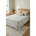 Anılsan CAMELIA Tek/Çift Kişilik Düz Ranforce Lastiksiz Çarşaf - Taş %100 Pamuk