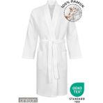 Anılsan Kimono Pike Otel Bornozu Kadın-Erkek Spa Için Ideal %100 PAMUK - L - XL - Beyaz