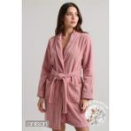 Anılsan Şalyaka Bornoz Gül Kurusu %100 Pamuk Unisex Spa Için Ideal Kadın/Erkek - S - M - Gülkurusu