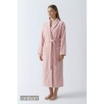 Anılsan Şalyaka Bornoz Pembe %100 Pamuk Unisex Spa Için Ideal Kadın/Erkek - 2XL