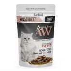 Animal World 10x80 gr Sterilised Cat Jöle Parça Sığır Etli Pouch Mama
