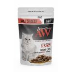 Animal World 80 gr Biftekli Soslu Kedi Konservesi