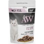 Animal World 80 gr Jöle İçinde Parça Dana Etli Yavru Kedi Pouch Maması