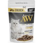 Animal World 80 gr Sos İçinde Parça Tavuk Etli Yetişkin Kedi Maması