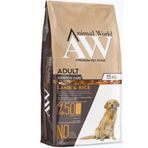 Animal World Adult Kuzu Eli Pirinçli 15 kg Yetişkin Köpek Maması