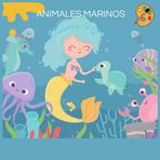 Animales Marinos para colorear: Páginas para colorear y aprender los animales que viven en el mar