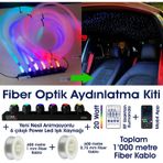 Animasyonlu Yıldız Tavan Fiber Optik Aydınlatma Kiti 400mt 1mm+600mt 0.75mm-1000mt Set 2025 Yeni Çok Renkli