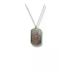 Anime Bleach Kırmızı Künye (Dog Tag) Kolye 60 Cm Zincirli | Unisex Cosplay Ve Anime Takı