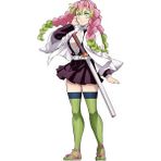 Anime- Demon Slayer - Mitsuri Kanroji Desenli Sarılma Yastığı ( Hugging Pillow) Kılıfı - 50 x 140