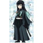 Anime Demon Slayer- Muichiro Tokito Desenli Sarılma Yastığı ( Hugging Pillow) Kılıfı - 50 x 140