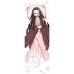 Anime- Demon Slayer - Nezuko Desenli Sarılma Yastığı ( Hugging Pillow) Kılıfı - 50 x 140