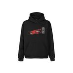 Anime Eyes Japanese Göz Japonca Urban Street Ön Baskılı Sweatshirt Unisex Kapüşonlu Hoodie Siyah