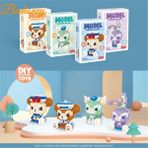 Anime Figürü Yapı Taşları Montaj Bloğu Çocuklar Için Doğum Günü Hediyesi Koleksiyonu Oyuncaklar Ofis Masası Odası Dekor (Yurt Dışından) - Parçalı Set