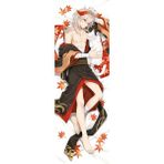Anime Genshin Impact - Kazuha Desenli Çift Yön Baskılı Sarılma Yastığı Kılıfı - 50 x 140