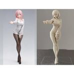 Anime Girl Figure - Detaylı Tasarım Estetik Anime Kız Figürü - Koleksiyonluk Biblo, Oyuncu Masası Aksesuarı ve boyanabilir biblo heykel- Anime Severler İçin Şık ve Yaratıcı Hediye