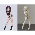 Anime Girl Figure Maker - Boyanabilir Boş Anime Kız Figürü biblo - Kendi Karakterini Yarat- Hobi ve El Sanatları İçin Özel Tasarım Biblo ve Yaratıcı heykel Hediye