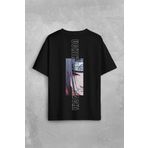 Anime Itachi Uchiha Naruto Manga Konoha Sharingan Baskılı Unisex Oversize T-shirt