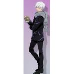 Anime-Jujutsu Kaisen - Gojo Satoru Atkılı Desenli Sarılma Yastığı Kılıfı - 50 x 140