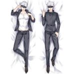 Anime-Jujutsu Kaisen - Gojo Satoru Desenli Sarılma Yastığı Kılıfı - 50 x 140