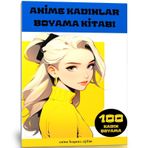 Anime Kadinlar Boyama Kitabi (100 Tam Sayfa Boyama)