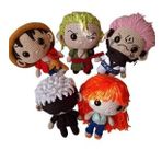 Anime Karakterler Takımı Amigurumi Organik Oyuncak