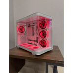 Anime Karakterli 7 ARGB Fanlı 750W 80+ Bronze Power Supply Beyaz Kavisli Cam Akvaryum Kasa - 750 W