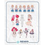 Anime Kızı Sticker Set 1 15 Parça Telefon, Tablet, Defter, Laptop Sticker