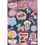 Anime Marketi Aşko Kuşko Laptop Sticker Seti (18 Adet)