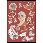 Anime Marketi Avatar Aang Temalı Süsleme Hediye Sticker Seti - Ajanda - Telefon - Laptop Sticker Seti 14 Adet