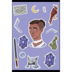 Anime Marketi Avatar Sokka Sticker Seti - Ajanda - Laptop - Telefon Sticker Seti 13 Adet