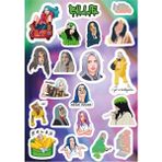 Anime Marketi Billie Eilish Sticker Seti - Ajanda - Laptop - Telefon Sticker Seti (20 Adet)