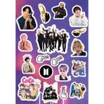 Anime Marketi Bts Kpop Sticker Seti - Ajanda - Laptop - Telefon Sticker Seti (18 Adet)