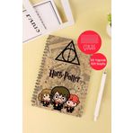 Anime Marketi Harry Potter Temalı A5 Spiralli Okul Defteri 50 Yaprak 100 Sayfa - Çizgili