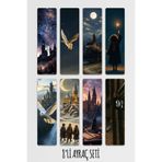 Anime Marketi Harry Potter Temalı Ayraç Seti 8'li Kitap Ayracı Seti 14,50x5cm Boyutunda
