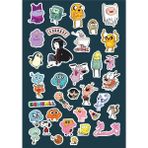 Anime Marketi Karışık Çizgi Film Karakterleri Sticker Seti Ajanda Laptop Telefon Sticker Seti 34 Adet