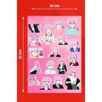 Anime Marketi Kawaii Shikimori Sticker Seti - Ajanda - Laptop - Telefon Sticker Seti (17 Adet)