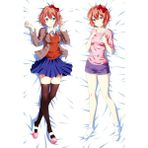 Anime- Sayori Doki Doki Lc Desenli Sarılma Yastığı ( Hugging Pillow) Kılıfı - 50 x 140