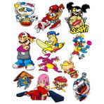 Anime Sticker Set 1 12 Parça Telefon, Tablet, Defter, Laptop Sticker