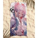 Anime Temalı Plaj Havlusu Çok Renkli