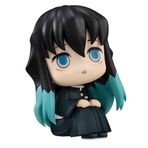 Anime Tomioka Giyuu Figürü, Mini Look Up Anime Sevimli Figür, 10 cm Kek Süsü Figür Koleksiyon Parçası PVC Heykel Model Doğum Günü Süslemeleri