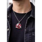 Anime Uchiha Itachi Sharingan Kolye – 925 Ayar Gümüş Kaplama Metal Kolye 60 Cm Zincir