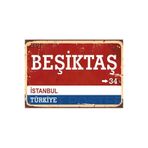 animeandyourworld Poster Beşiktaş Yön Tabelası a4 boyutu 21*29 cm pvc kaplı poster